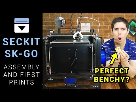 SecKit SK-GO assembly and test prints - CoreXY linear rail 3D printer