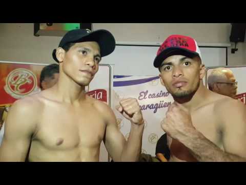 Pesaje de Alexander Espinoza y Carlos Rueda