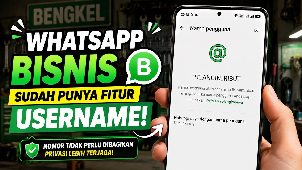 Username Akhirnya Hadir di WhatsApp Business! Begini Cara Mengaktifkannya