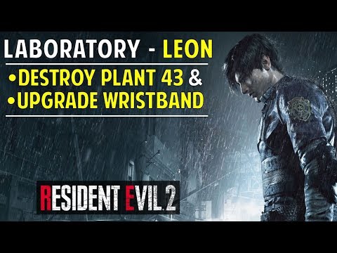 How to Destroy Plant 43 & Upgrade your ID Wristband in Laboratory Greenhouse | Resident Evil 2