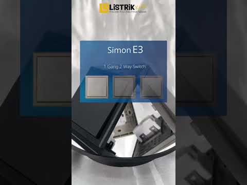 SIMON E3 SAKELAR 1 GANG 2 ARAH PUTIH