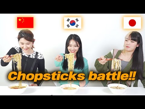 Chinese, Japanese, Korean Chopsticks difference