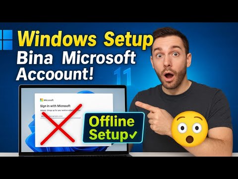 How to setup Windows without a Microsoft account || Windows 11/10: Offline (Local) Account