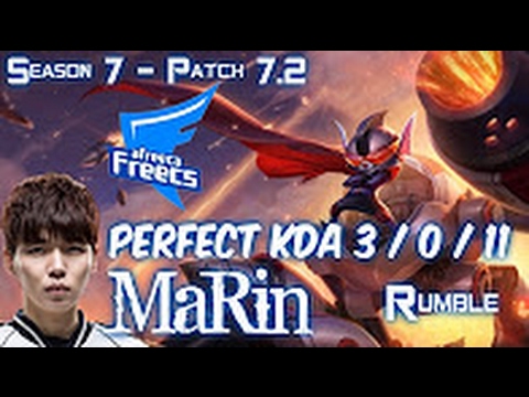AFs MaRin RUMBLE vs NAUTILUS Top - Patch 7.2 KOREA Ranked