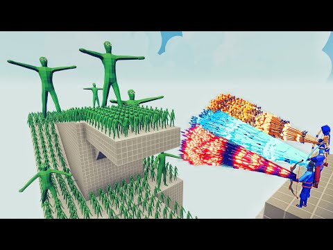 100x ZOMBIE + GIANT ZOMBIE vs 3x EVERY GOD - Totally Accurate Battle Simulator TABS