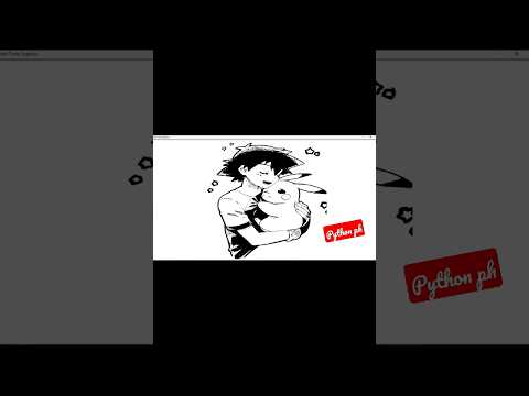 Pokemon Using Python code #shorts #python #pythonturtle #pythonprogramming #pikachu #pokemon #short