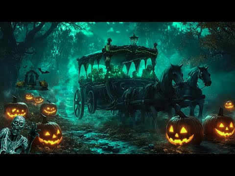 Best Halloween Music Playlist 2025 🎃 The Skeletons’ Midnight Carriage 👻 Scarry Halloween Ambience