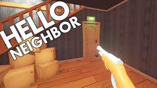 Hello Neighbour - Secret Gun Ending and Burning Bear? - Let's Play Hello Neighbor Gameplay