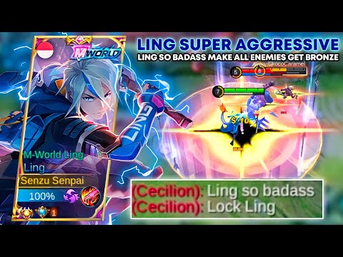 LING SO BADASS!! Super Aggressive Kill No Mercy | Ling FastHand Gameplay Mobile Legends