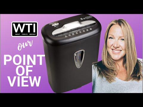 Amazon Basics 8-Sheet Cross Cut Paper Shredder - WTI product video review