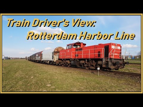 Train driver's view: Rotterdam Harbor Line [1440p]
