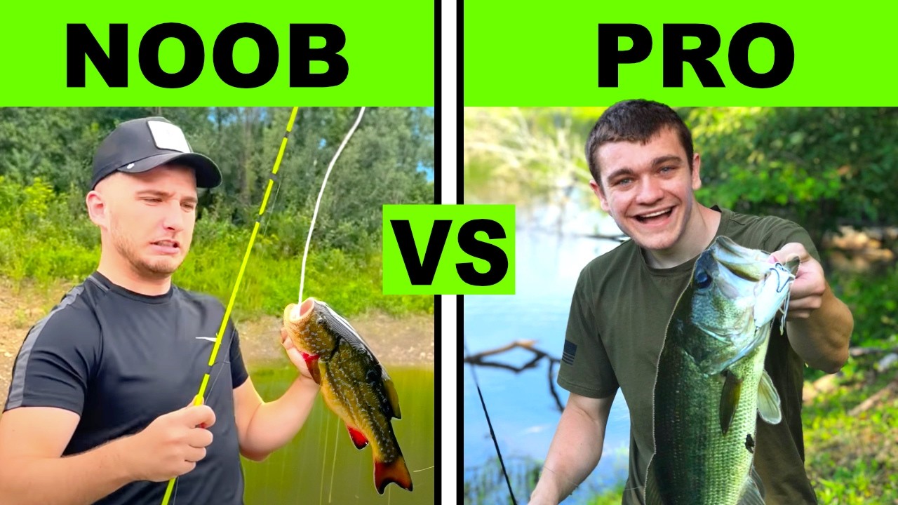 Noob VS Pro Fishing Challenge!