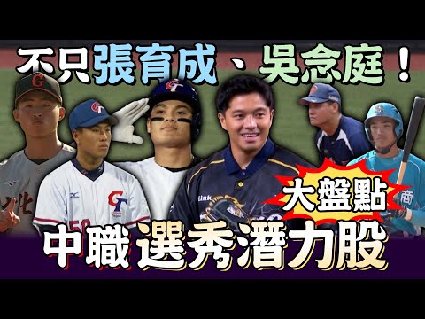 棒球》不只 張育成 、吳念庭 ！盤點 中職 選秀 高中生&大學生潛力股【MOMO瘋運動】