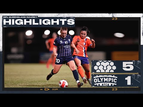 NPL Queensland Women's 2022 Round 1: Lions FC vs Olympic FC Highlights