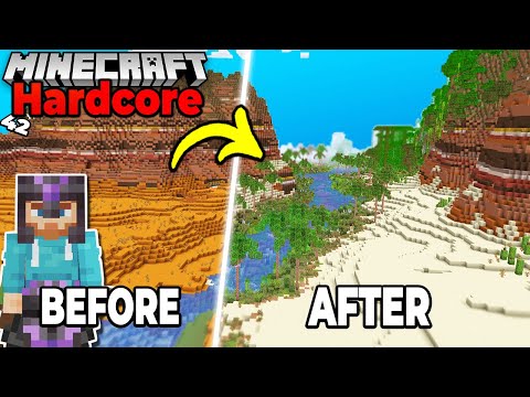 I Transformed the WORST BIOME in Hardcore Minecraft 1.20 Survival