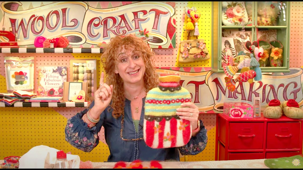 How to Make a Wet Felted Hot Water Bottle Cover