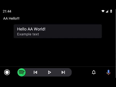 Developing an Android Auto Hello World app