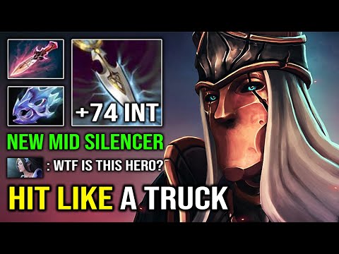 EPIC +74 Perma INT Crazy Pure DPS Carry Silencer 100% OP Hit Like a Truck Dota 2