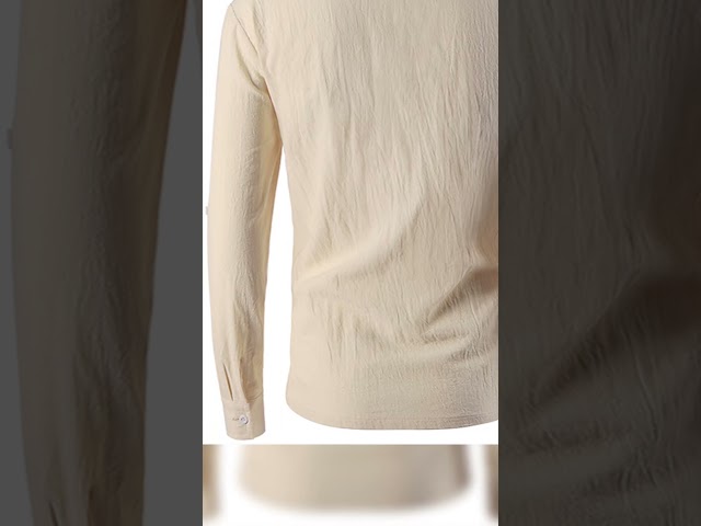 Vídeo relacionado con Enlision Camisa Pirata vikinga Camisas de Lino y algodón para Hombre con Cordones Disfraz Punk renacentista Medieval con cordón Caqui 2XL