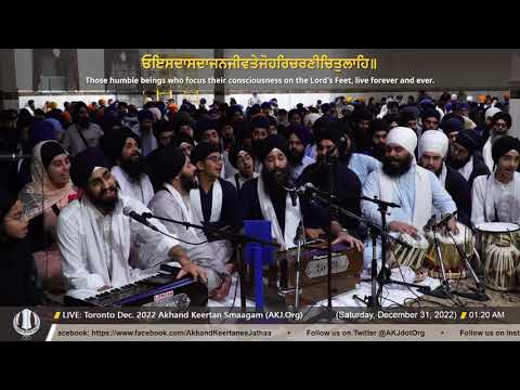 112 Bhai Telvinder Singh Jee Toronto at Toronto Dec  2022 Akhand Keertan Smaagam