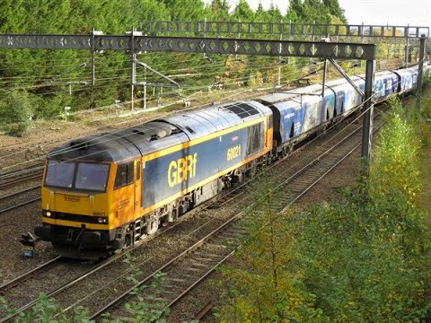 60021 GBRf "Pen Y Ghent" on 6E10 Liverpool Bulk Terminal Biomass - Drax at Heaton Norris 31/10/2020