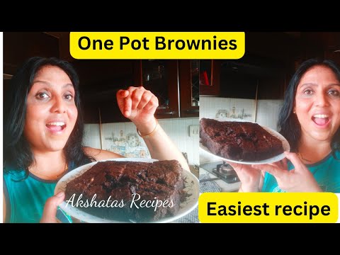 One Pot Brownies|Simplest Brownie recipe|@akshatasrecipes#brownies