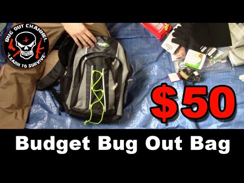 $50 Budget Bugout Bag - Bugout Bag Basics on a Budget
