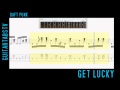 Get Lucky EASY Guitar Tabs Daft Punk feat ...