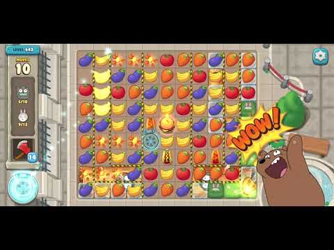We Bare Bears Match3 Repairs Level 643 - No Boosters