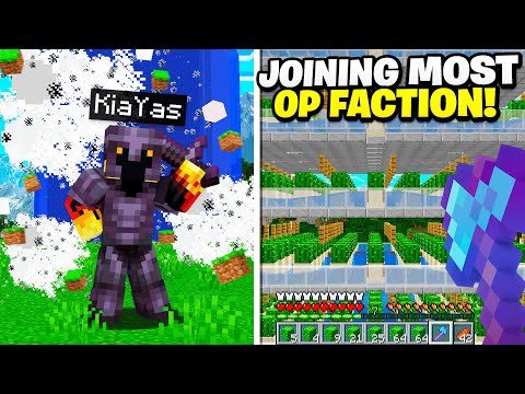 KiaYas - JOINING the MOST *OVERPOWERED*⚔️ FACTION On This Brand *NEW* FACTION SERVER !?! | Minecraft Factions
