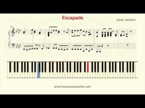 How To Play Piano: Janet Jackson "Escapade" Piano Tutorial by Ramin Yousefi