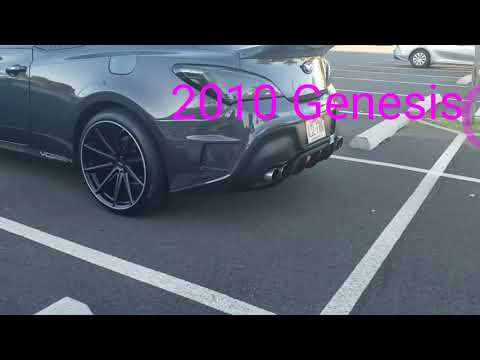 Genesis coupe sitting on vossen vfs10