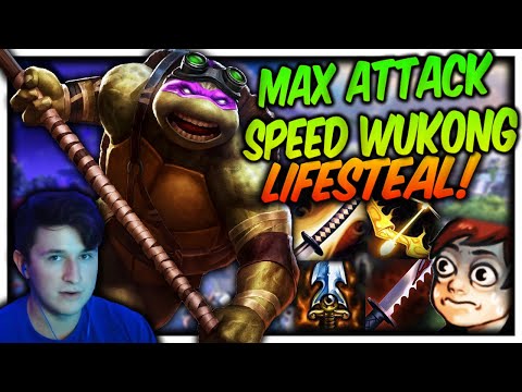WHIRLWIND WUKONG SOLO FULL ATTACK SPEED LIFESTEAL BUILD!
