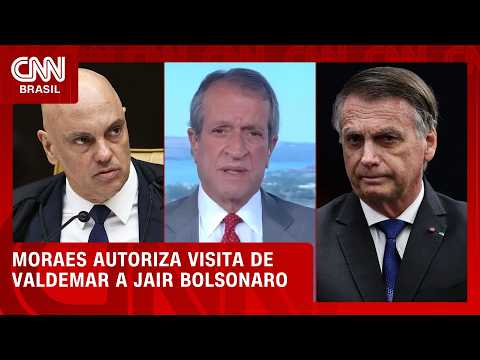 Moraes autoriza Valdemar a visitar Bolsonaro após fuga de Flávio | CNN PRIME TIME