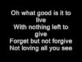Coldplay - Swallowed In The Sea lyrics 