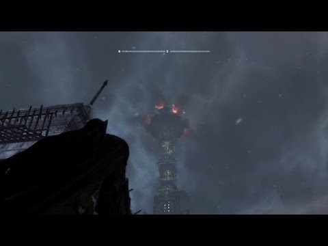 Jumping from the highest point in Batman Arkham City