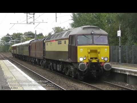 57313 with the Queen of Scots set, Carnforth - Glenfinnan: 03/10/22
