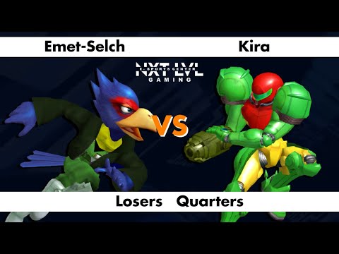 NXT LVL Gaming 8 - Losers Quarters - Emet-Selch (Falco) vs Kira (Samus) - SSBM Smash Melee