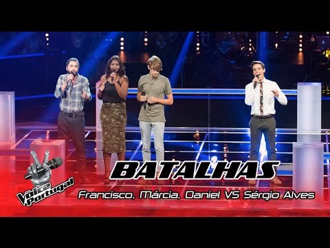 Francisco, Márcia e Daniel VS Sérgio Alves - Clown | Batalhas | The Voice Portugal
