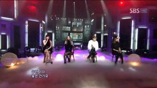 2NE1 - It Hurts (투애니원 - 아파) @ SBS Inkigayo 인기가요 101031