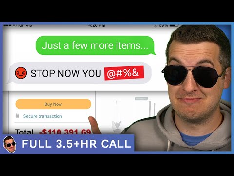 Spending All My Money While Scammers Watch (they're furious) - Full 3.5hrs