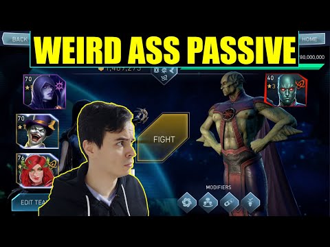 My IQ Is Too Low For Boss Martian Manhunter Passive Injustice 2 Mobile