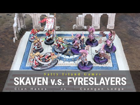 Age of Sigmar Battle Report - Skaven vs Fyreslayers