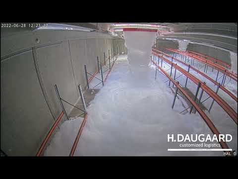 Testing foam fire-suppression system! H. Daugaard, customized logistics