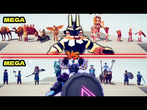 MEGA EGYPT TEAM vs MEGA VIKING TEAM | TABS - Totally Accurate Battle Simulator