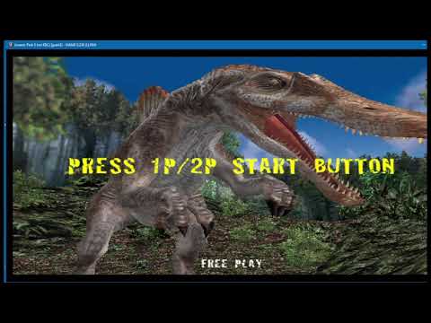 MAME 239 JURRASIC PARK 3 - KONAMI 3D - ATTRACT MODE