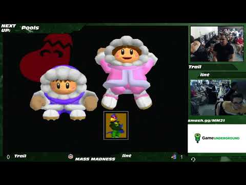 Mass Madness 21 SSBM - Trail (Ice Climbers) vs. MKSF | lint (Falco) - Melee Pools