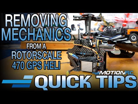 Einfaches Entfernen der Mechanik aus jedem RotorScale 470 GPS RC-Helikopter | Kurztipp | Motion RC