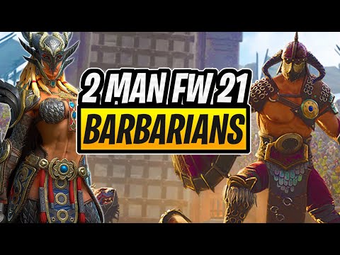 2 MAN FACTION WARS 21 - BARBARIANS EASY MODE | GIVEAWAY DAY 10 | RAID SHADOW LEGENDS