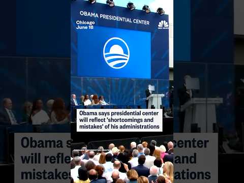 Obama says presidential center will reflect 'shortcomings and mistakes' of his administrations
